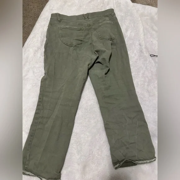 Democracy Women's Straight Leg Jeans - Olive Green - Picture 5 of 6